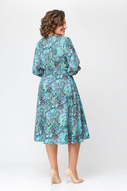 Блуза Swallow 803.2 черный+серебряный узор фото 1010