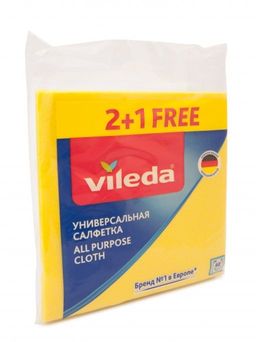 Салфетка универсальная вискозная 2+1шт