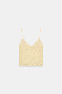 LACE STRAP TOP - Zara фото 6