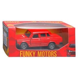 Красная инерционная машинка вид I die-cast , 1:32