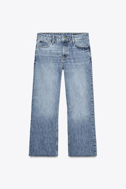 ZW COLLECTION LOW-RISE CROPPED FLARE JEANS - Zara фото 15