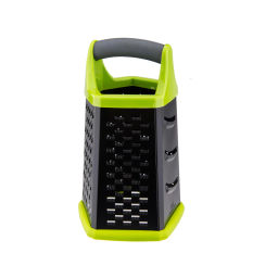 9806 GIPFEL Терка HERCULES пятисторонняя 22,5X14X14 см с ручкой Soft-touch, с лезвиями с антиприлипающим покрытием, с противоскользящим основанием. Цвет: зеленый/черный. Материал: пластик, нерж. ста  фото 3