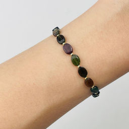 Браслет из Турмалина микс 18 см +