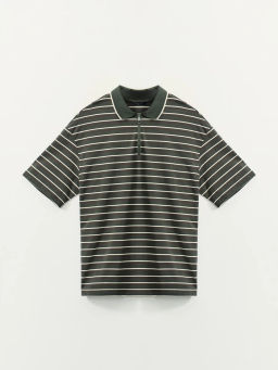 Футболка на молнии в полоску / Zarina фото 8