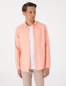 Mercan Oxford Slim Fit Kolay _t_lenebilir G_mlek - Pierre cardin фото 3