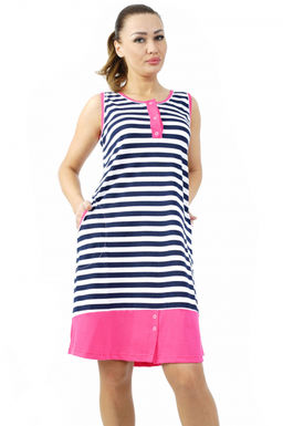 Арт. 9078 Туника женская 46-54 (5 шт) Цвет:синий, белый