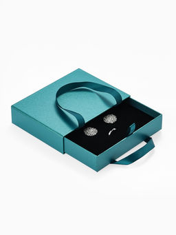 Набор коробочек подарочных 6 шт. под набор «Премиум», 16×12 см, синий, зелёный