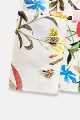 ZW COLLECTION PRINTED SHIRT WITH BUTTONS - Zara фото 12