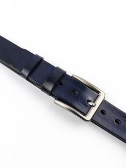 Мужской кожаный ремень Dierhoff ДРК 3056/2-40 Синий - Sergio valentini фото 6