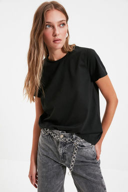 Cok Renkli %100 Pamuk Suprem Bisiklet Yaka 2li Paket Orme T-Shirt TWOSS20TS0141