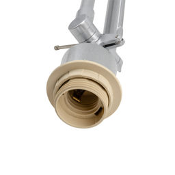 UML-T500 E27 SILVER/WHITE Торшер напольный под лампу Е27, 60W, с регулировкой наклона. Серебристый/Белый. ТМ Uniel