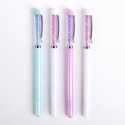 Цена за 36 шт. Ручка гелевая Calligrata «Стразы», синий стержень, узел 0.5 мм, МИКС