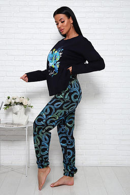 Костюм с брюками (01027. бирюзовый) - Плиона фото 10