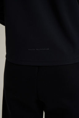 Лонгслив half-zip утепленный Черный ANTA RUNNING LS Tee  фото 8