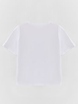 Футболка для девочек белая с принтом - Mark formelle фото 6