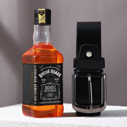 Подарочный набор Крутой мужик, гель для душа виски 250 мл, ремень, Чистое счастье  фото 3