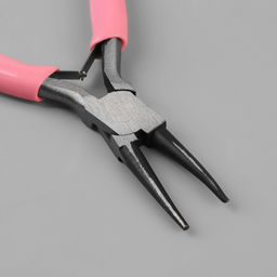 Круглогубцы для рукоделия, 12.5×6.5 см, розовые