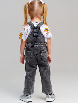12543011 Полукомбинезон джинсовый для девочек