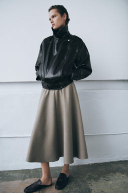 ZW COLLECTION LEATHER EFFECT JACKET