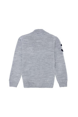 U. S. Polo Assn Серый меланжевый вязаный кардиган на молнии для мальчика - U.s. polo assn фото 6