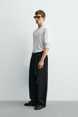 LONG SLEEVE T-SHIRT WITH POCKET AARON LEVINE X ZARA  фото 13