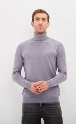 Водолазка F021-15608 grey melange - Fine joyce фото 3