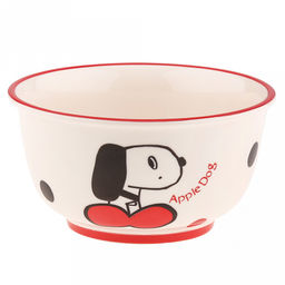 "Дружок" Салатник фарфоровый 820мл, д15,3см, h8см, с деколью, отводка, молочный (Китай)