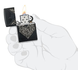 ЗажигалкаZIPPO Armor® Коллекционная с черным матовым покрытием | Collectible of the Year 46025