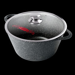 Кастрюля 2л. Гранит Induction лит/руч. с кр. (п/у), Ик2233аг