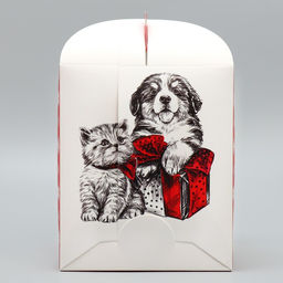 Цена за 5 шт. Складная коробка под маленький торт «С Новым годом!», 15×15×18 см, Новый год