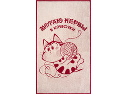 6с103.412ж1 Клубочек(бордо) Полотенце махровое 50х90см