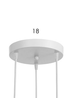 Светильник подвесной TR3540, 3хE27, 40 Вт, 80×28 см, белый