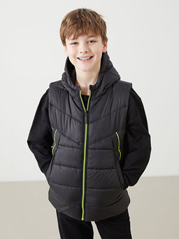 Kap??onlu Erkek ?ocuk ?i?me Yelek