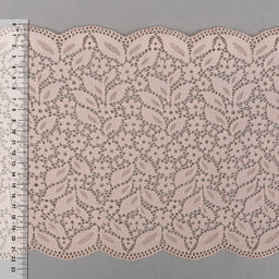 Кружево BLITZ эластичное 220 мм BLST-26 на бобине Турция слоновая кость(пудра)