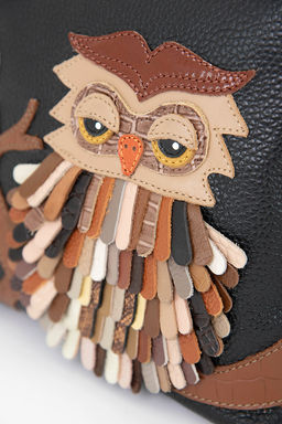 Сумка с аппликацией ДС-310-92 черный - Protege фото 8