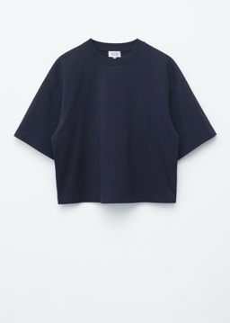 Camiseta de algod?n de silueta cuadrada