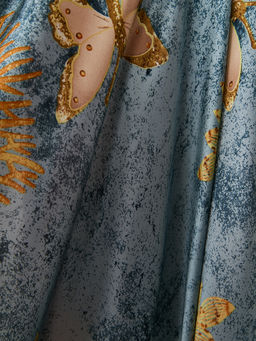 Большой, мягкий, тонкий и очень нежный двусторонний палантин с рисунком - Tantino фото 5