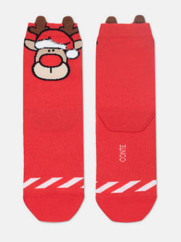 Цена за 2 пары. Носки новогодние красный - Conte elegant фото 3