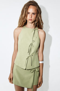 FALDA PANTAL?N LAZADA / Verde medio