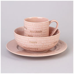 НАБОР ДЛЯ ЗАВТРАКА LEFARD GOOD MORNING 3 ПР. РОЗОВЫЙ  фото 3