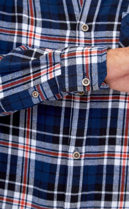 Рубашка фланель F121-0460 orange-blue - Fine joyce фото 6