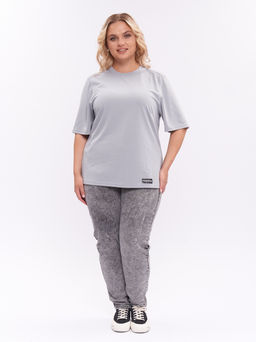 Футболка из плотного трикотажа ZFU21506GRY24