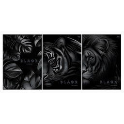 Тетрадь 96л. А4 BG "Just black" (Т4ск96_лс_вл 08658) soft-touch ламинация, выб. лак
