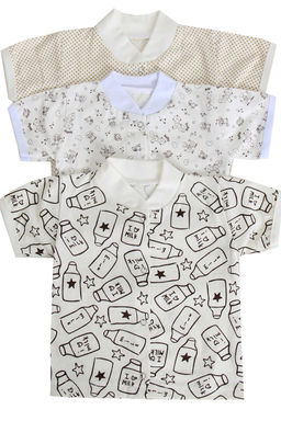 Набор, кофточки ясельные короткий рукав 2+1 в ассортименте 3 шт. арт. НБКФ-КР/ассортимент