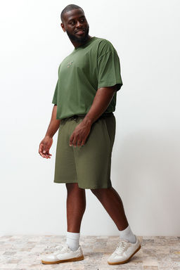 TRENDYOL MAN Buyuk Beden Siyah Regular/Normal Kesim Rahat %100 Pamuklu Basic Sort TMNSS24AP00001 - Trendyolmilla фото 3