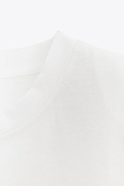SLEEVELESS SHOULDER PAD T-SHIRT - Zara фото 8