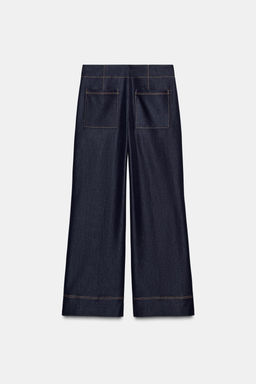 BOOTCUT TROUSERS WITH CONTRAST TOPSTITCHING - Zara фото 7