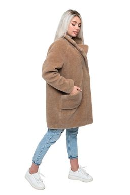 Пальто стильное из овечьей шерсти THE BARREL, цвет Camel, цвет КОРИЧНЕВЫЙ