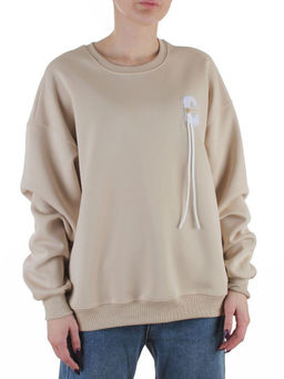 5601 BEIGE Свитшот женский (100% хлопок)