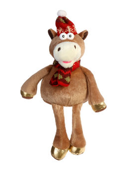 Мягкая игрушка Зимняя лошадка, 30 см